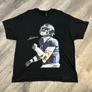 Viral Jaxson Dart Aura New York Giants NFL Football Signature Shirt Size 2XL EUC